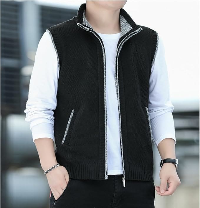 Herren Casual Fleece Herbstweste