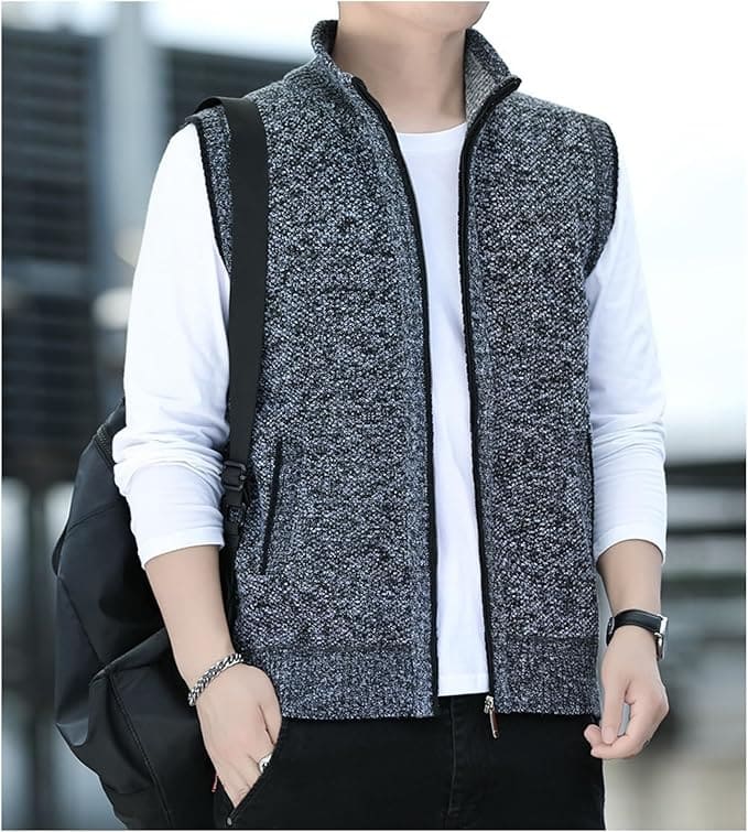 Herren Casual Fleece Herbstweste