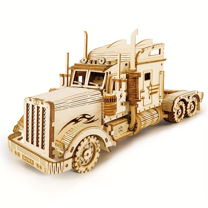 3D DIY LKW Puzzle Montage