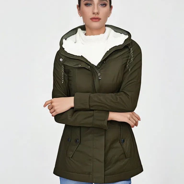 Towana Wasserdichte Jacke mit Kapuze und Futter