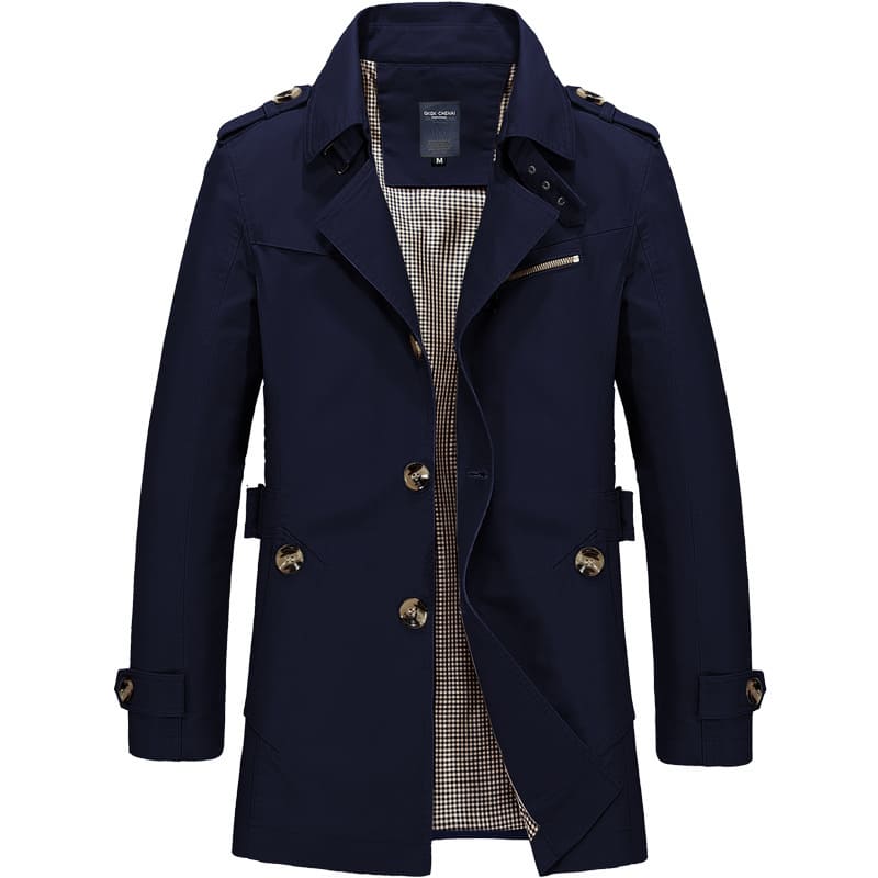 Herren Windbreaker Trenchcoat