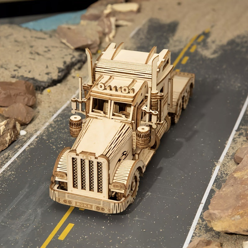 3D DIY LKW Puzzle Montage
