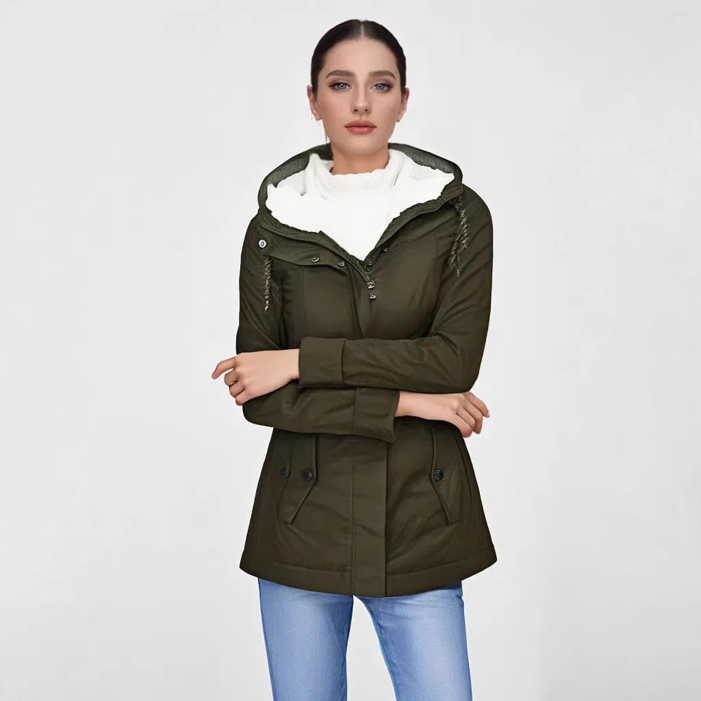 Towana Wasserdichte Jacke mit Kapuze und Futter