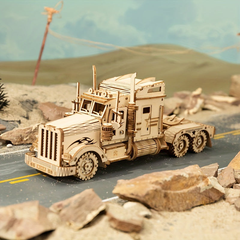 3D DIY LKW Puzzle Montage