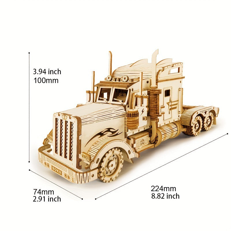 3D DIY LKW Puzzle Montage
