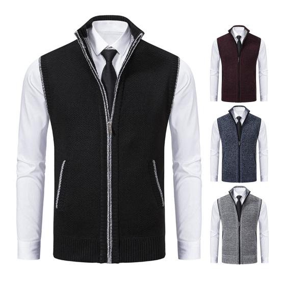 Herren Casual Fleece Herbstweste