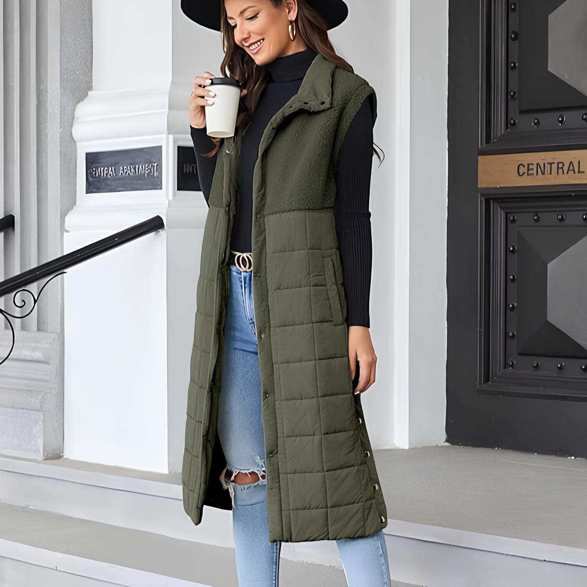 Tumiko Long Fleece-Weste