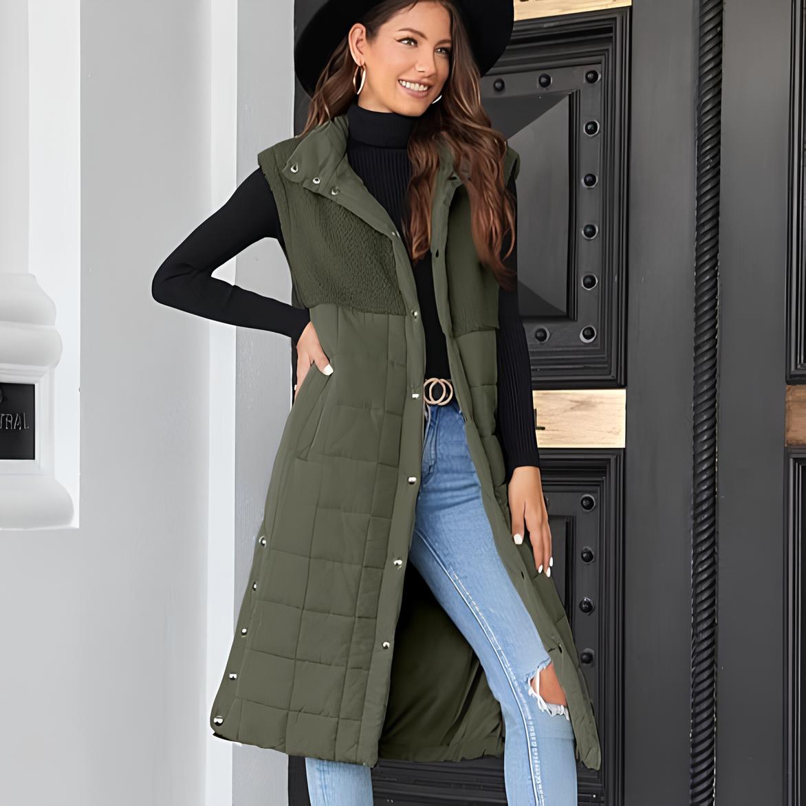 Tumiko Long Fleece-Weste