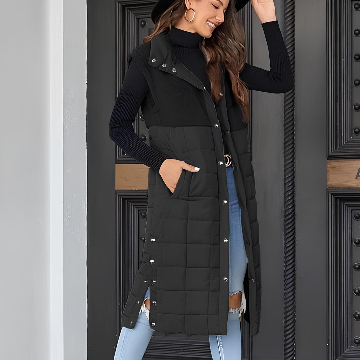 Tumiko Long Fleece-Weste