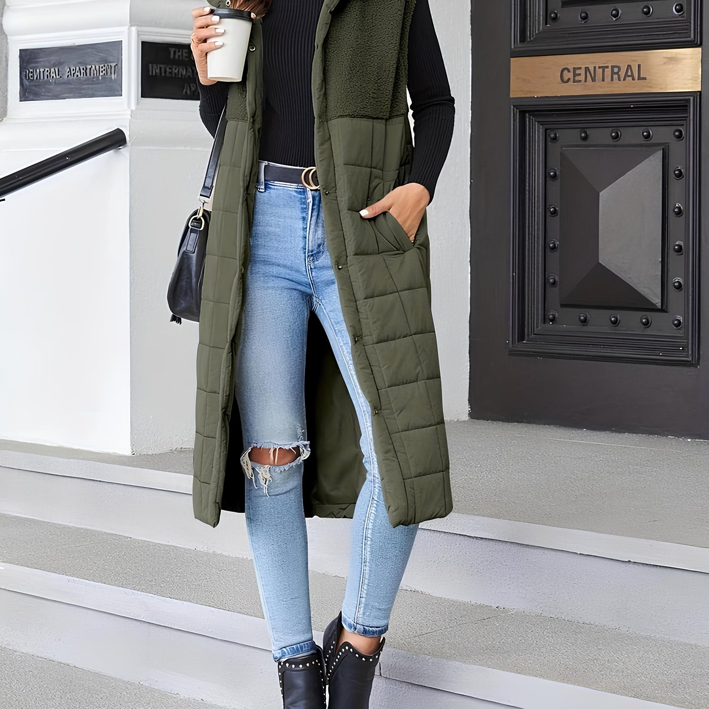 Tumiko Long Fleece-Weste