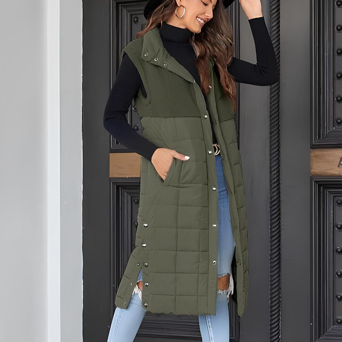 Tumiko Long Fleece-Weste