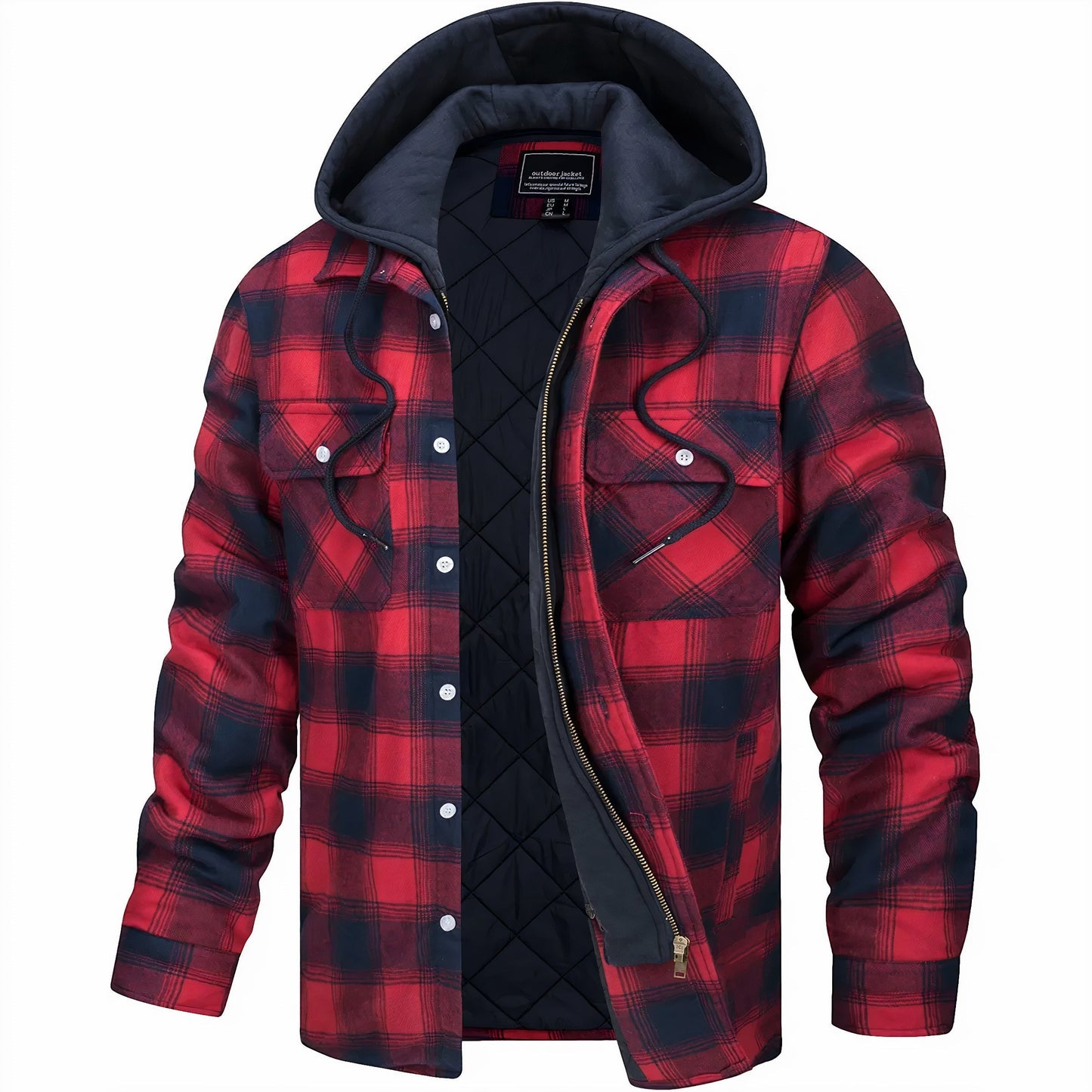 Warme Jacke mit Kapuze für den Herbst