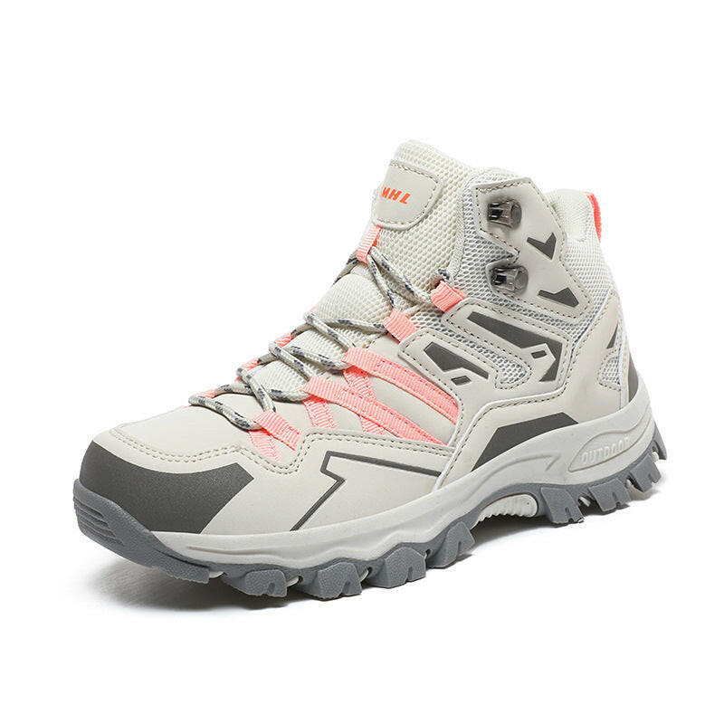 Grau Rosa Expedition Outdoor Barfußschuhe zum Wandern von Vanea