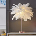 Palmera Feder-Tischlampe