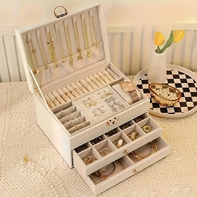Tinker Schmuck-Organizer Box aus Leder