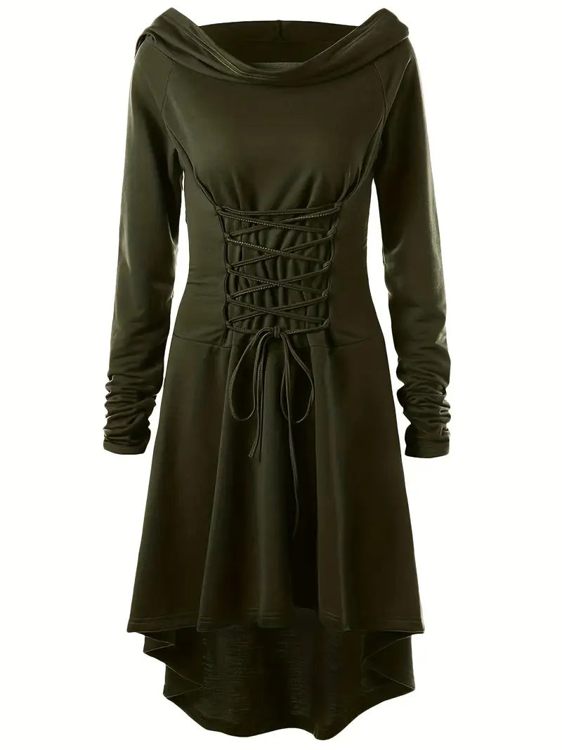 Thea Gothic Midi Korsettkleid