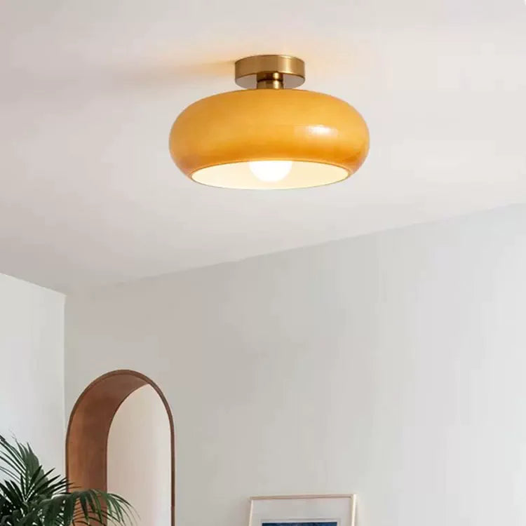 Livia Vintage Glas-Deckenleuchte