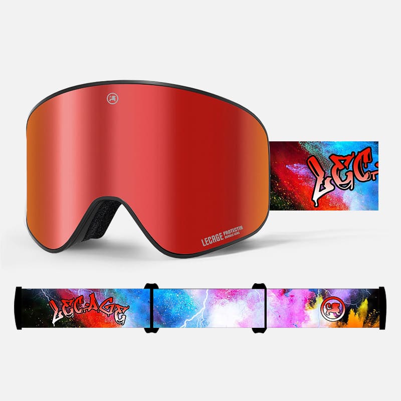 Franco - Skibrille mit abnehmbaren Sonnenschutz