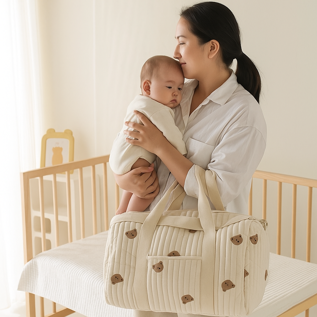 Große Mama-Baby-Tasche - Platz für alles, was Mütter brauchen!