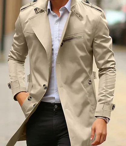 Herren Windbreaker Trenchcoat