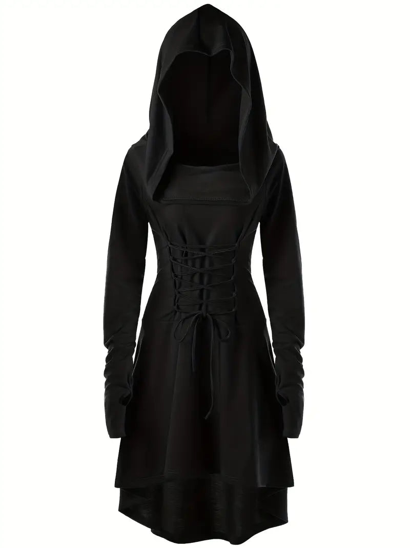 Thea Gothic Midi Korsettkleid