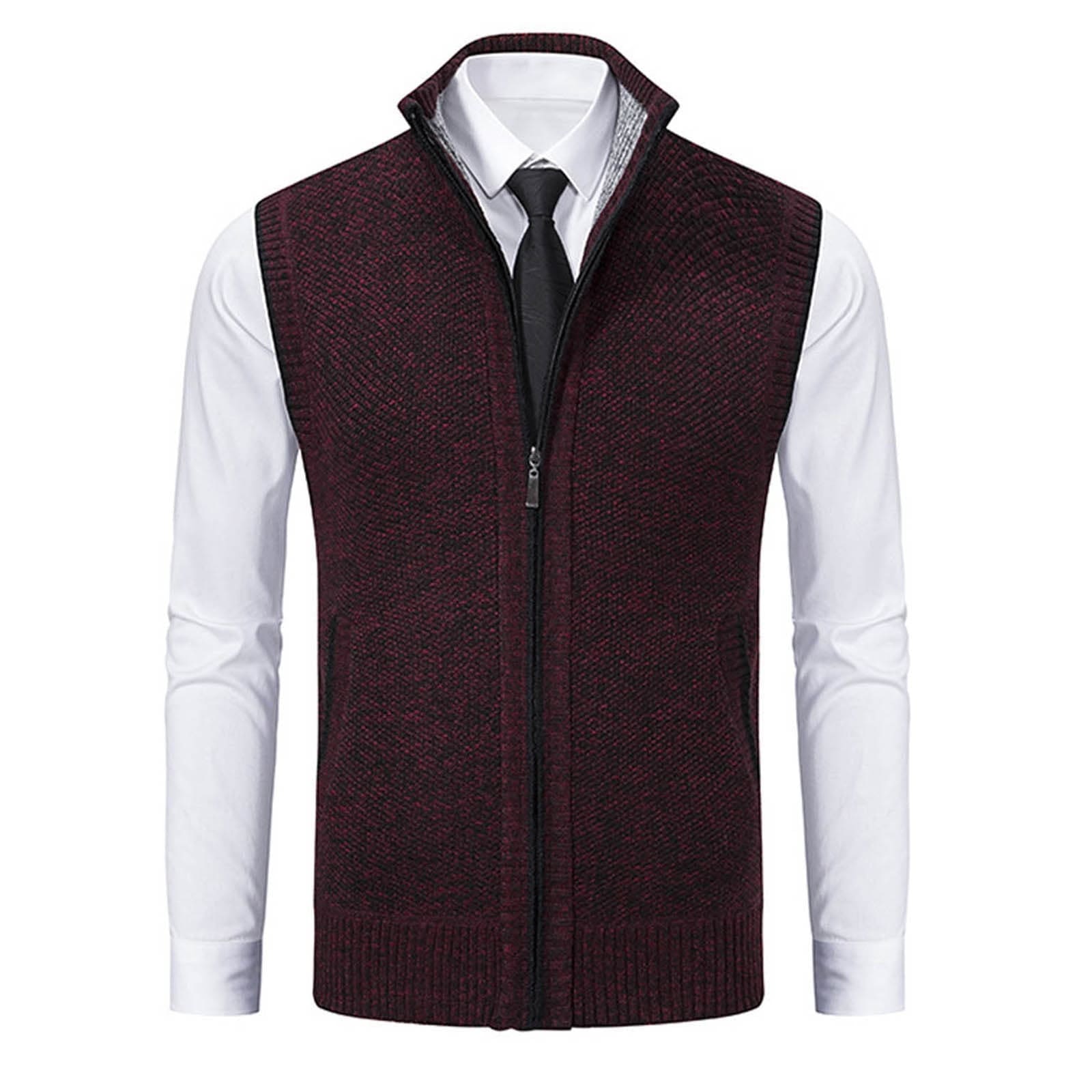Herren Casual Fleece Herbstweste