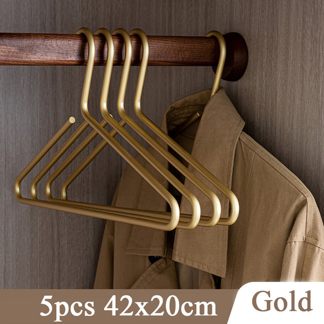 5 Goldene / Silberne Kleiderbügel