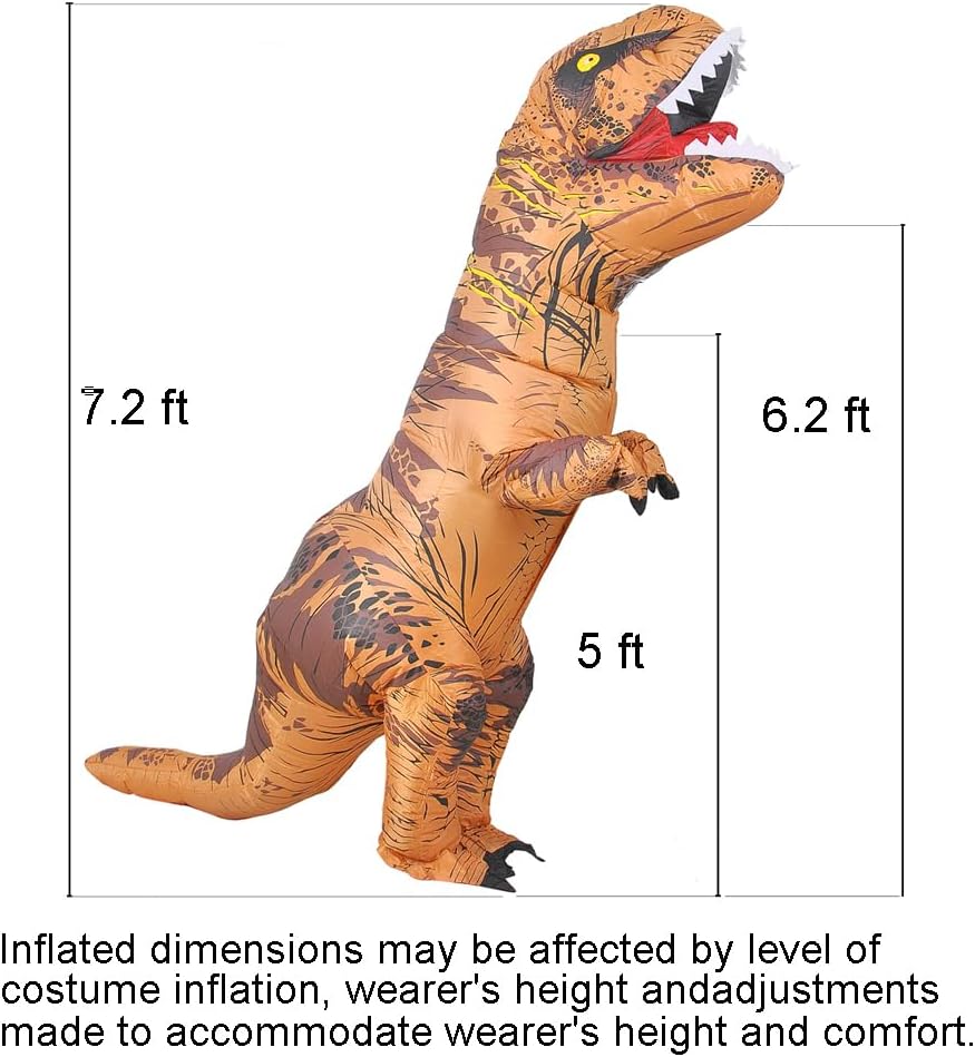 Aufblasbares T-Rex Halloween Kostüm