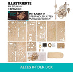 Mechanisches Pendel 3D-Holzuhr-Puzzle