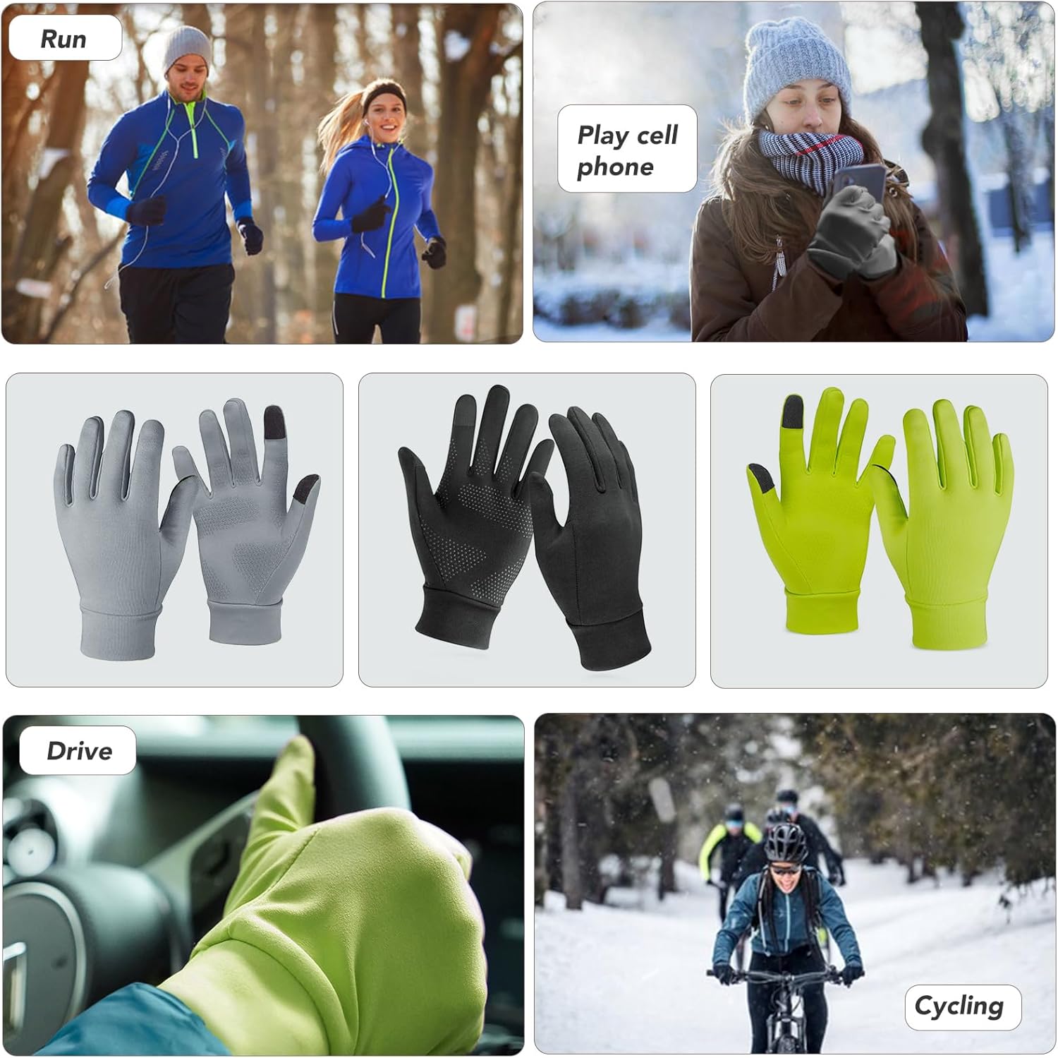 Touchscreen Handschuhe, winterfest, wasserfest