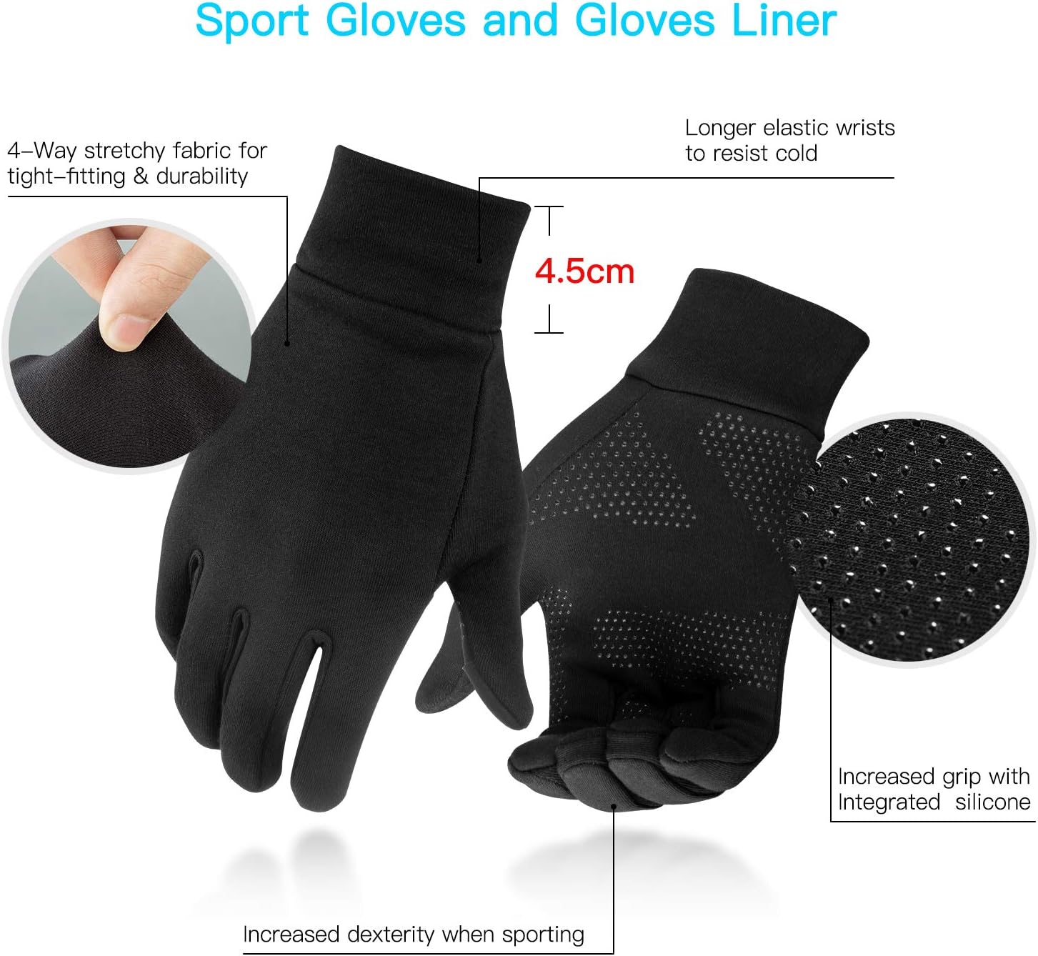 Touchscreen Handschuhe, winterfest, wasserfest