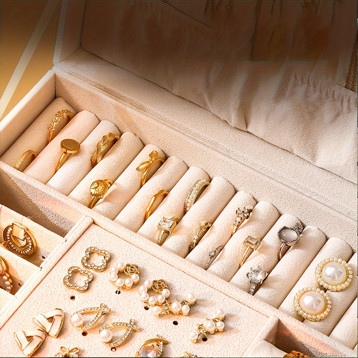 Tinker Schmuck-Organizer Box aus Leder