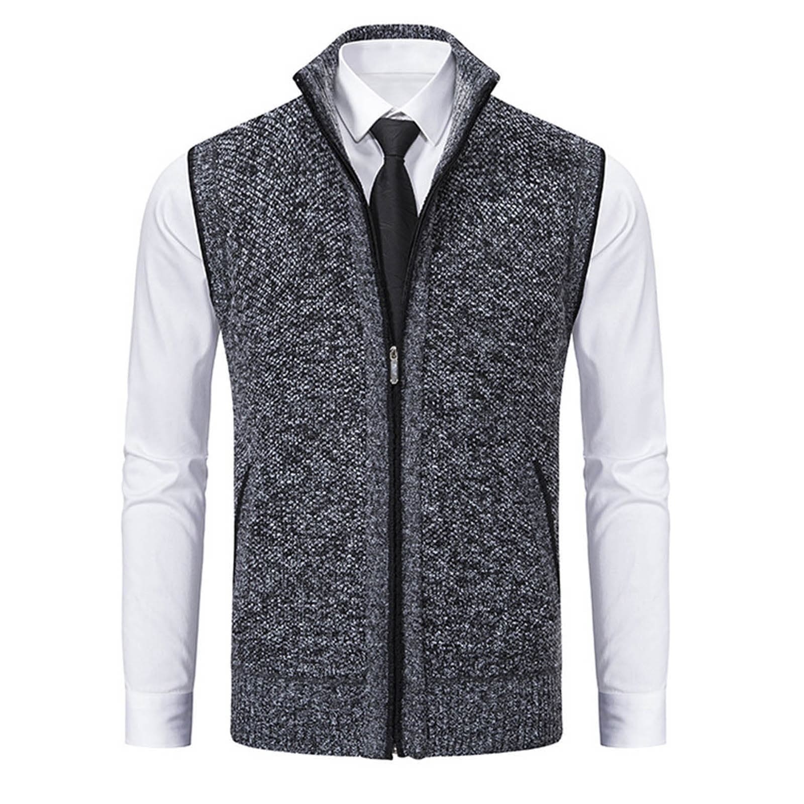 Herren Casual Fleece Herbstweste