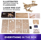 Interaktives 3D-Space-Shuttle-Holzpuzzle