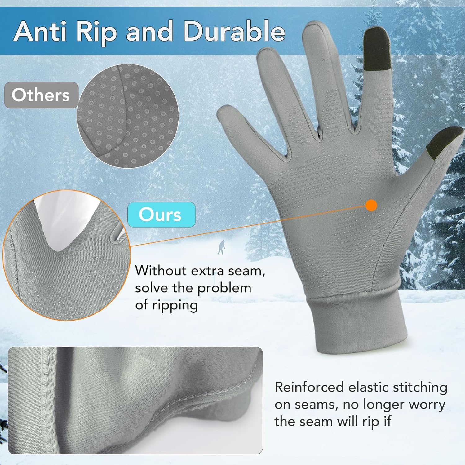 Touchscreen Handschuhe, winterfest, wasserfest