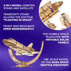 Interaktives 3D-Space-Shuttle-Holzpuzzle