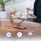 Interaktives 3D-Space-Shuttle-Holzpuzzle