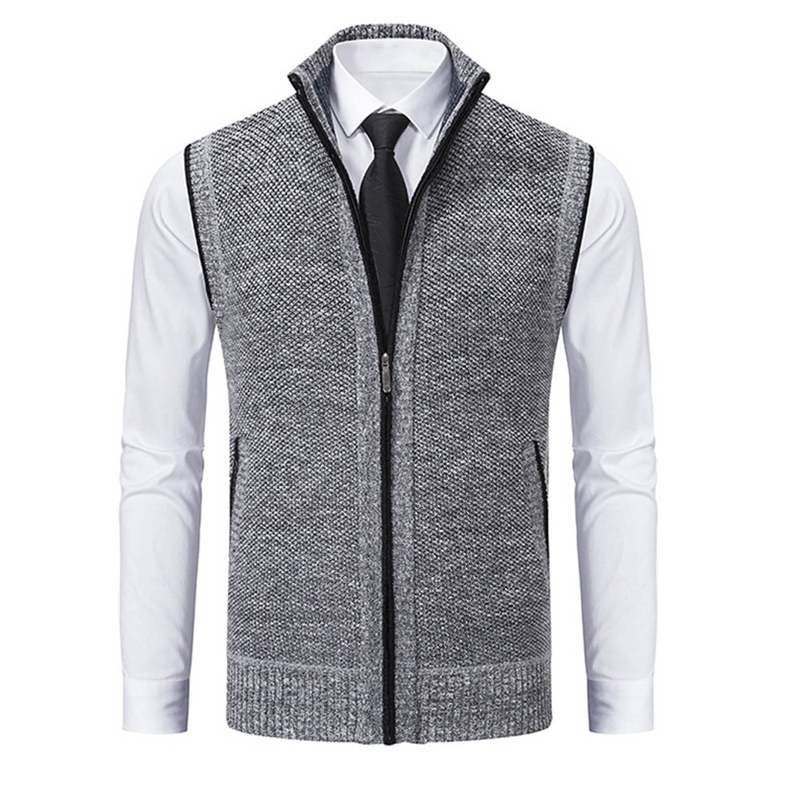 Herren Casual Fleece Herbstweste
