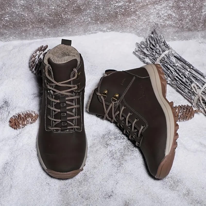 Bequeme Gefütterte Wanderstiefel - Vanea Barfussschuhe