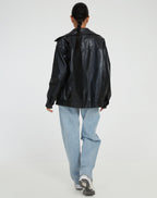 Lavinia Oversized Lederjacke
