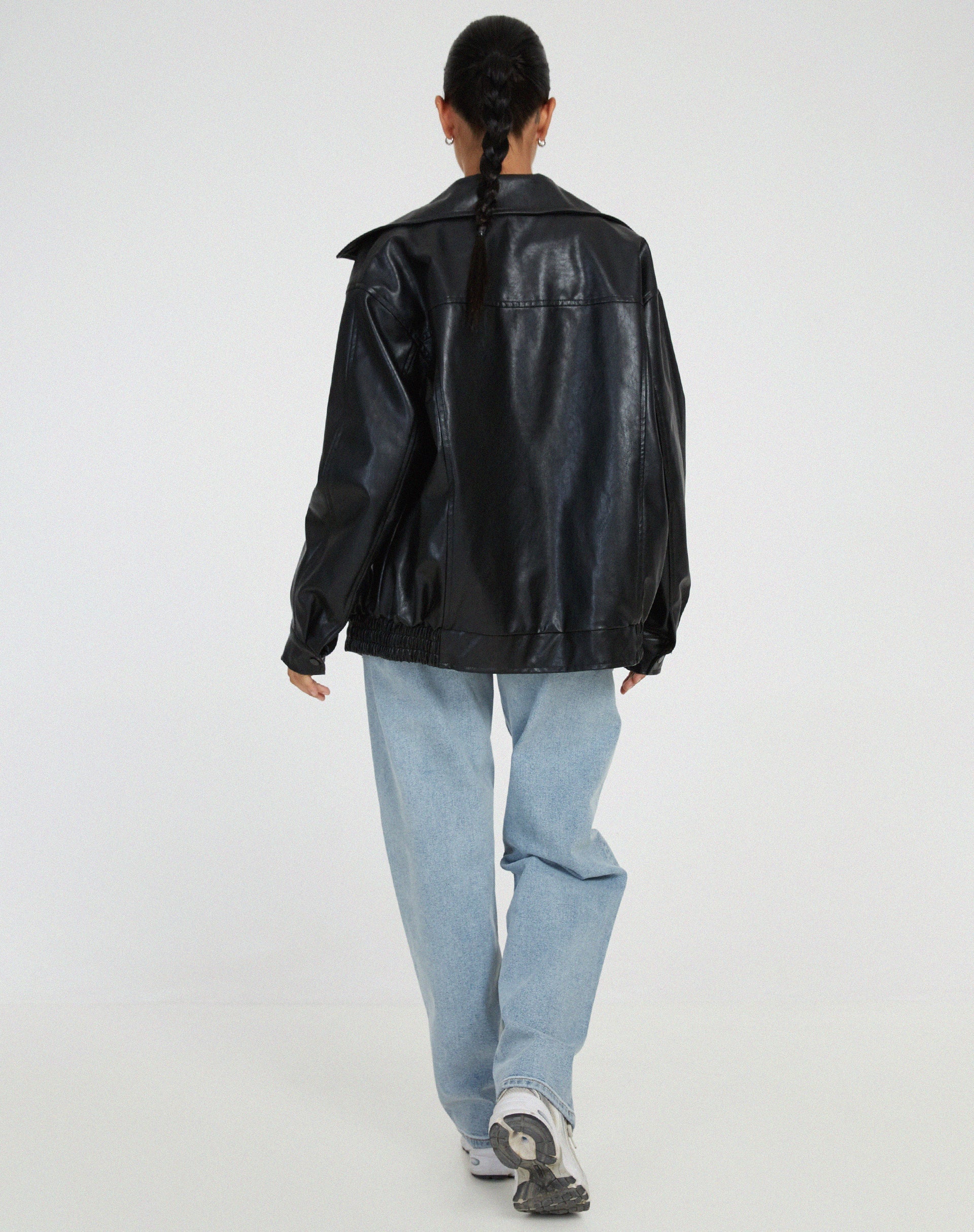 Lavinia Oversized Lederjacke
