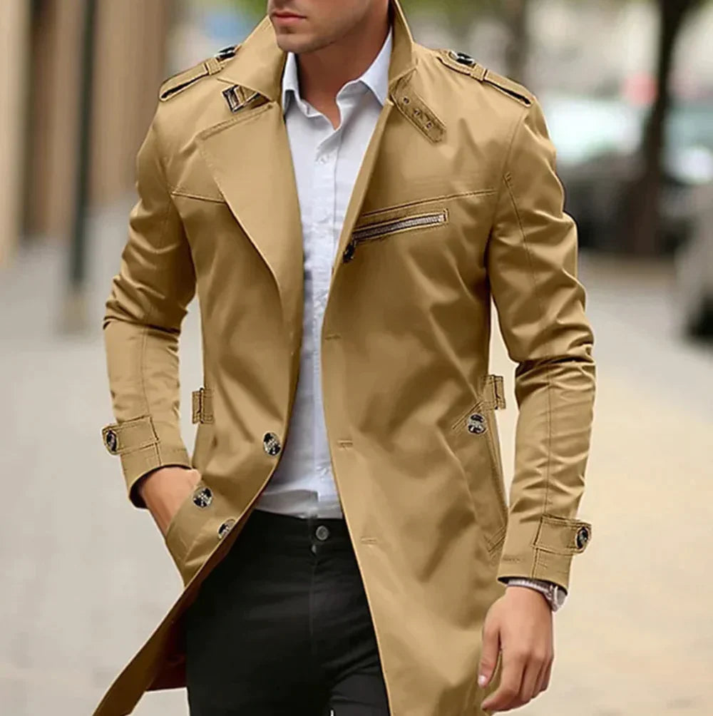 Herren Windbreaker Trenchcoat