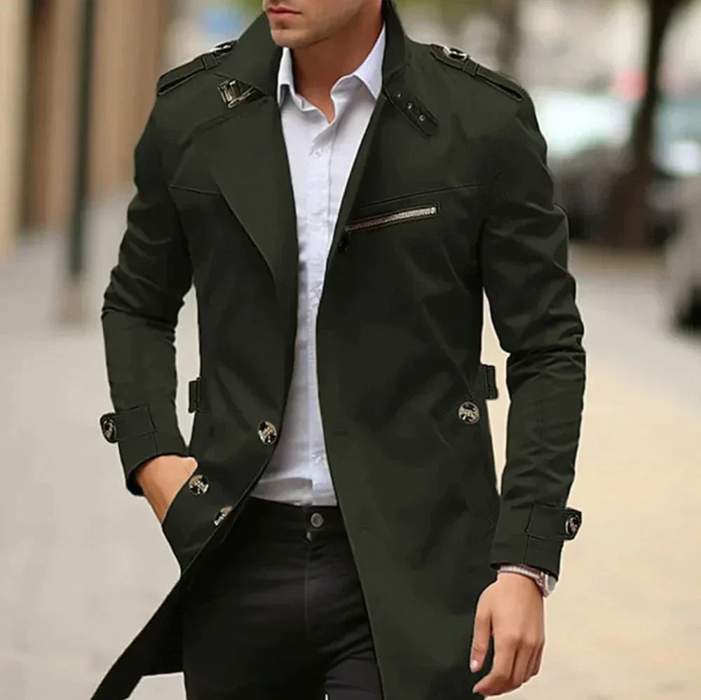 Herren Windbreaker Trenchcoat
