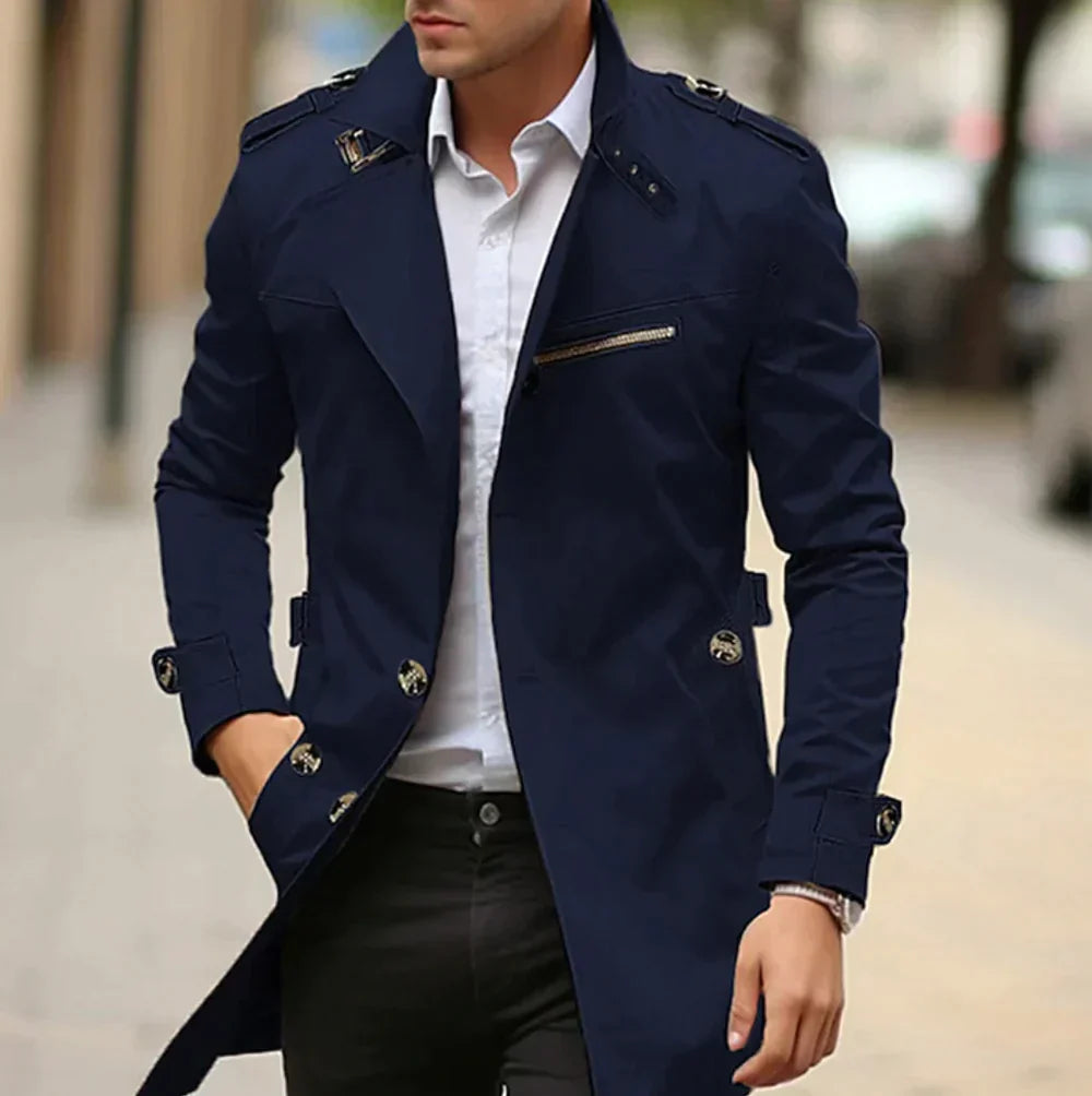 Herren Windbreaker Trenchcoat