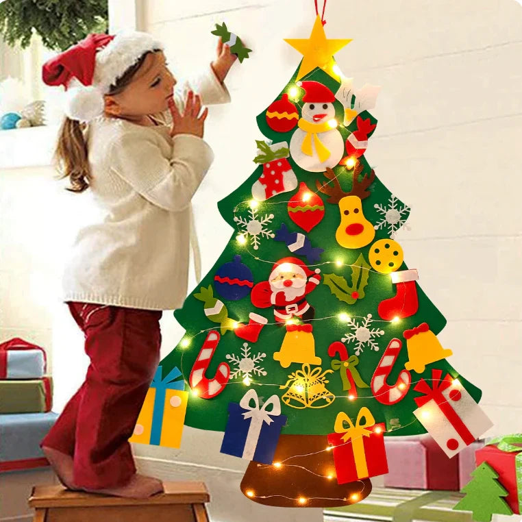 Caylaes Leuchtender Filz-Weihnachtsbaum