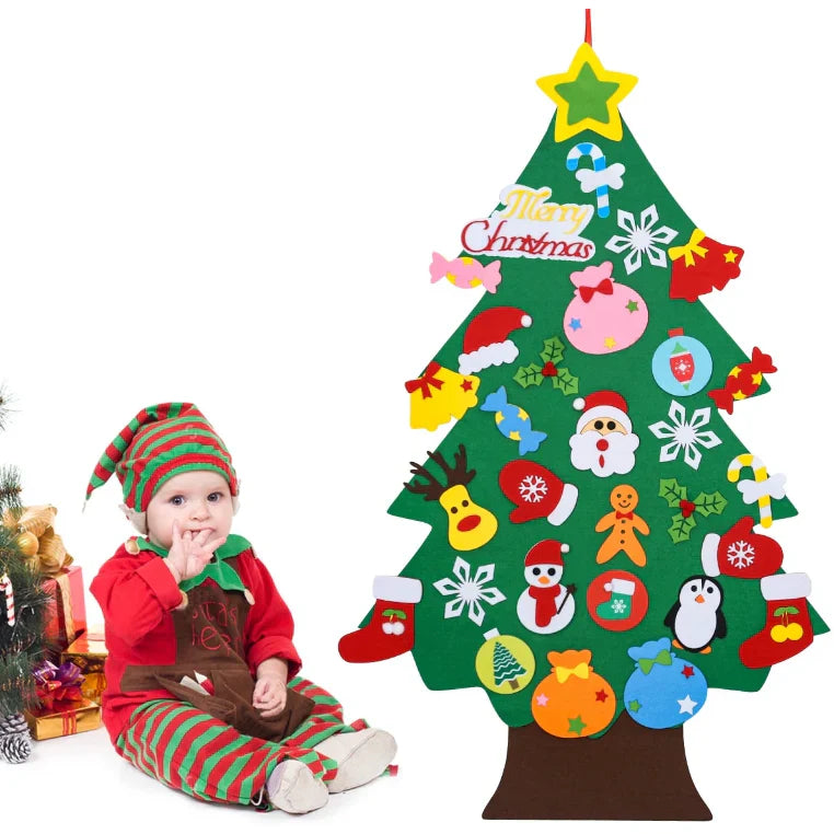 Caylaes Leuchtender Filz-Weihnachtsbaum