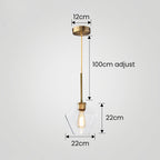 Kani Vintage Glas Pendelleuchte