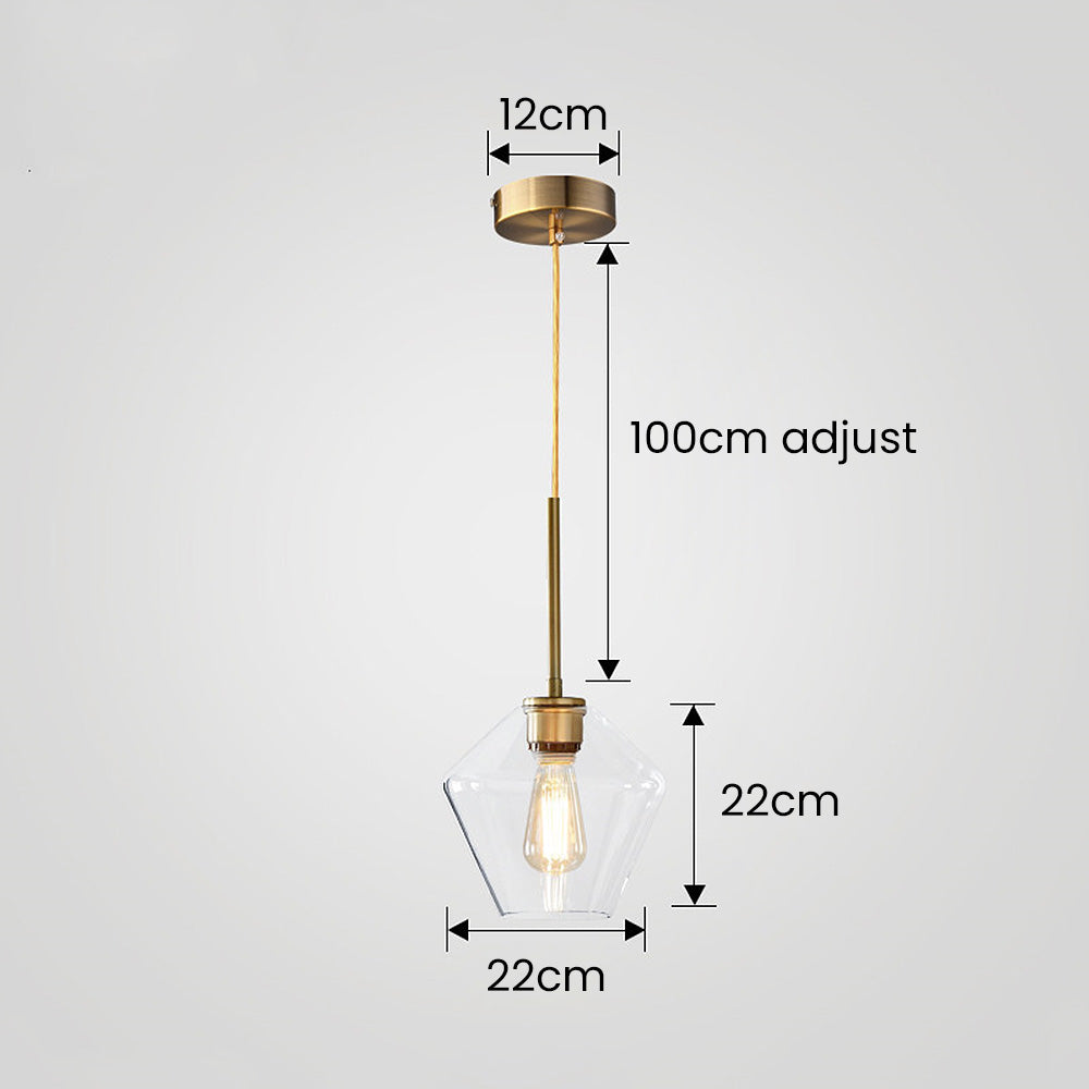 Kani Vintage Glas Pendelleuchte
