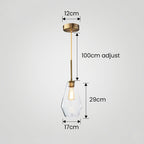 Kani Vintage Glas Pendelleuchte