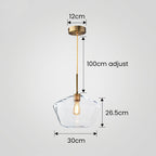 Kani Vintage Glas Pendelleuchte